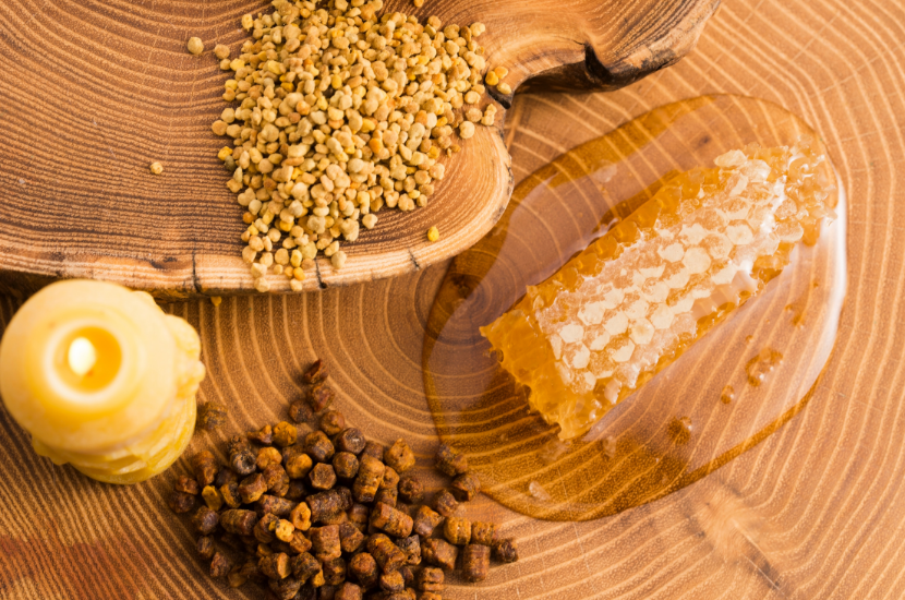 Bee products other than honey
