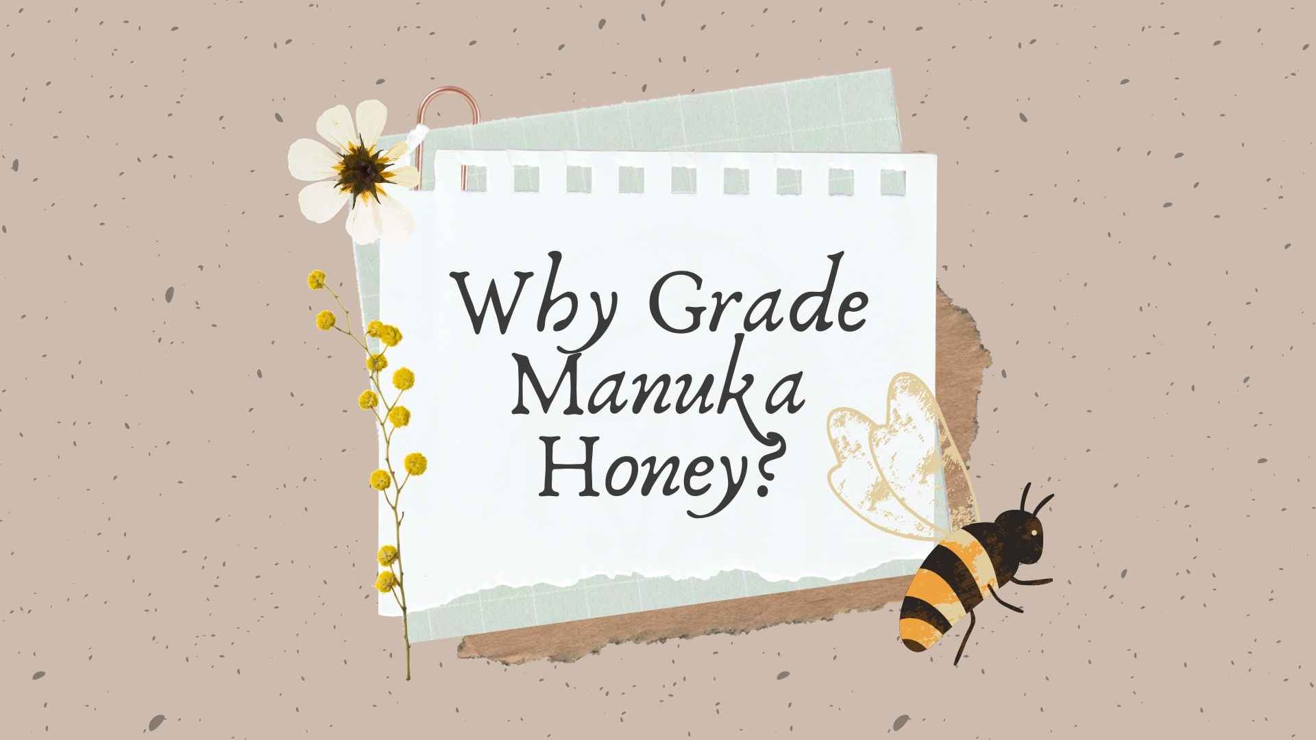 why grade manuka honey